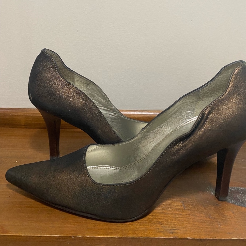 Unisa Metallic Brown Heels